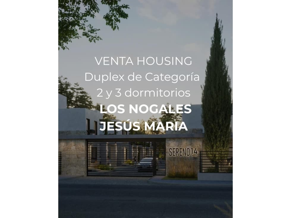 VENTA - SERENO 14 - HOUSING EN JESUS MARIA — foto 1