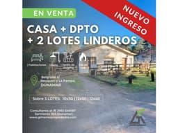 CASA Dunamar + Dpto + 2 Lotes Linderos