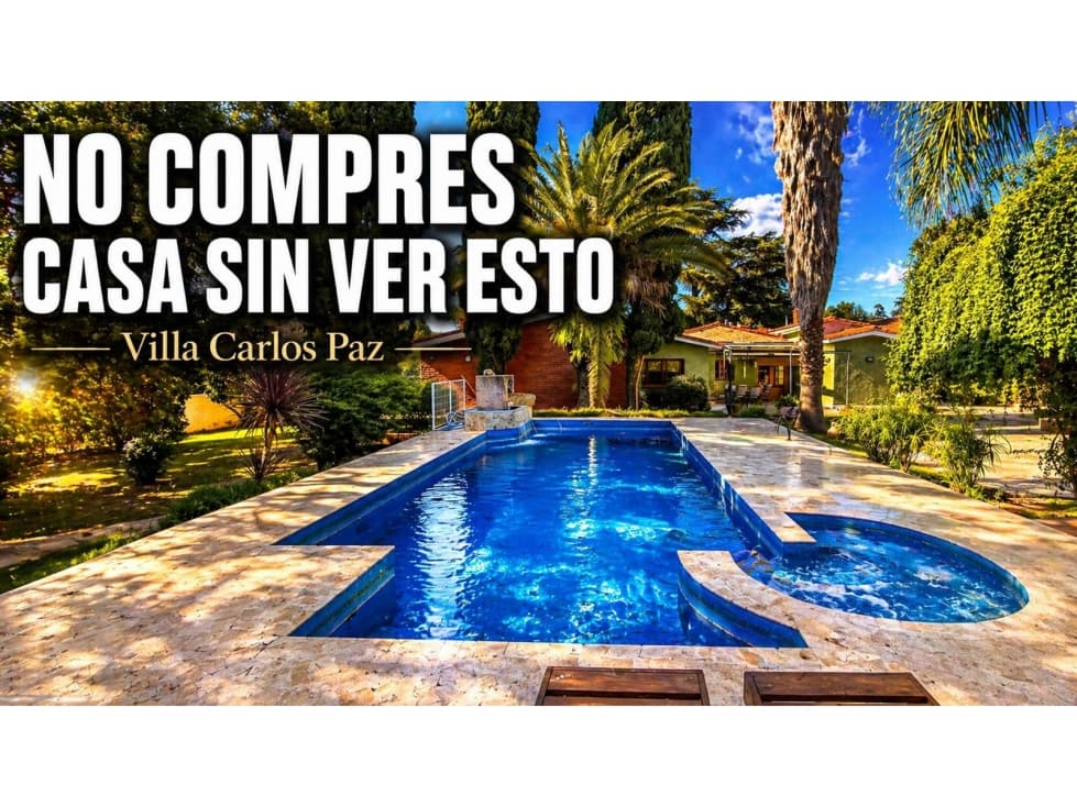 VENTA CASA CENTRO CARLOS PAZ 7 DORM 6 BAÑOS — foto 1