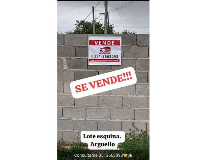 VENDO TERRENO ESQUINA EN ARGUELLO — foto 1