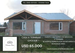 Se vende Casa a terminar en Cholila