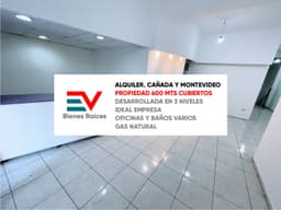ALQUILER. CAÑADA Y MONTEVIDEO. ESPECTACULAR PROPIEDAD 600 MTS CUBIERTOS. 3 NIVELES. NO PAGA EXPENSAS