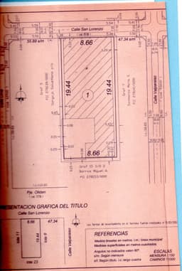 SAN LORENZO 4300 - VENTA TERRENO 8,66 X 20m 173m2
