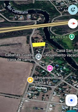 Terreno frente al río con conexión a dos calles