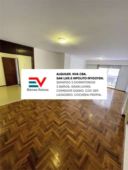 ALQUILER. NVA CBA. SEMIPISO 3 DORM 3 BAÑOS COCHERA PROPIA