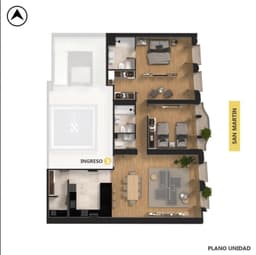 Venta - Departamento 2 dormitorios en zona Río - Parque España, Centro, Rosario.