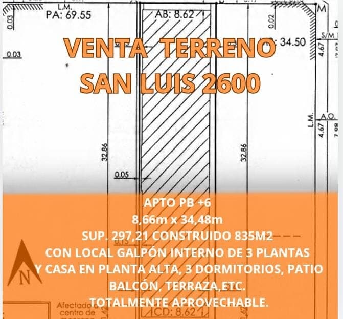 VENTA TERRENO SAN LUIS 2600 300M2 — foto 1