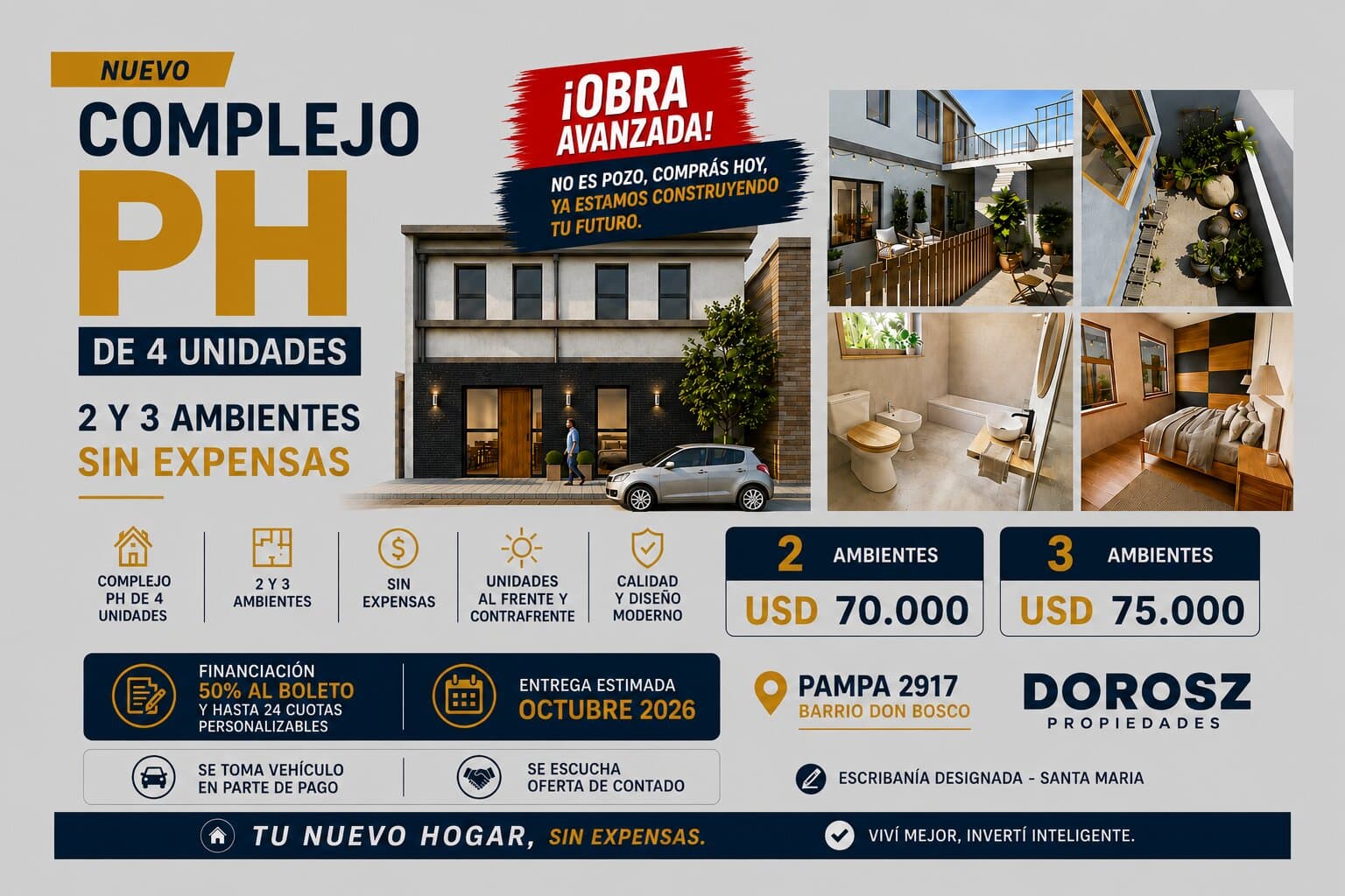 PH 2 Ambientes a Estrenar – Barrio Don Bosco — foto 2