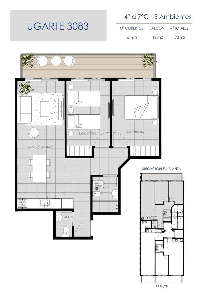 3 ambientes con balcón en construcción — foto 8