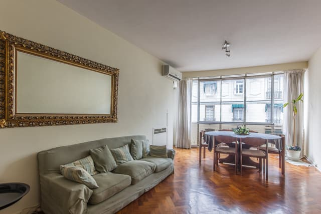 Departamento 3 ambientes con escritorio al frente Recoleta Palermo