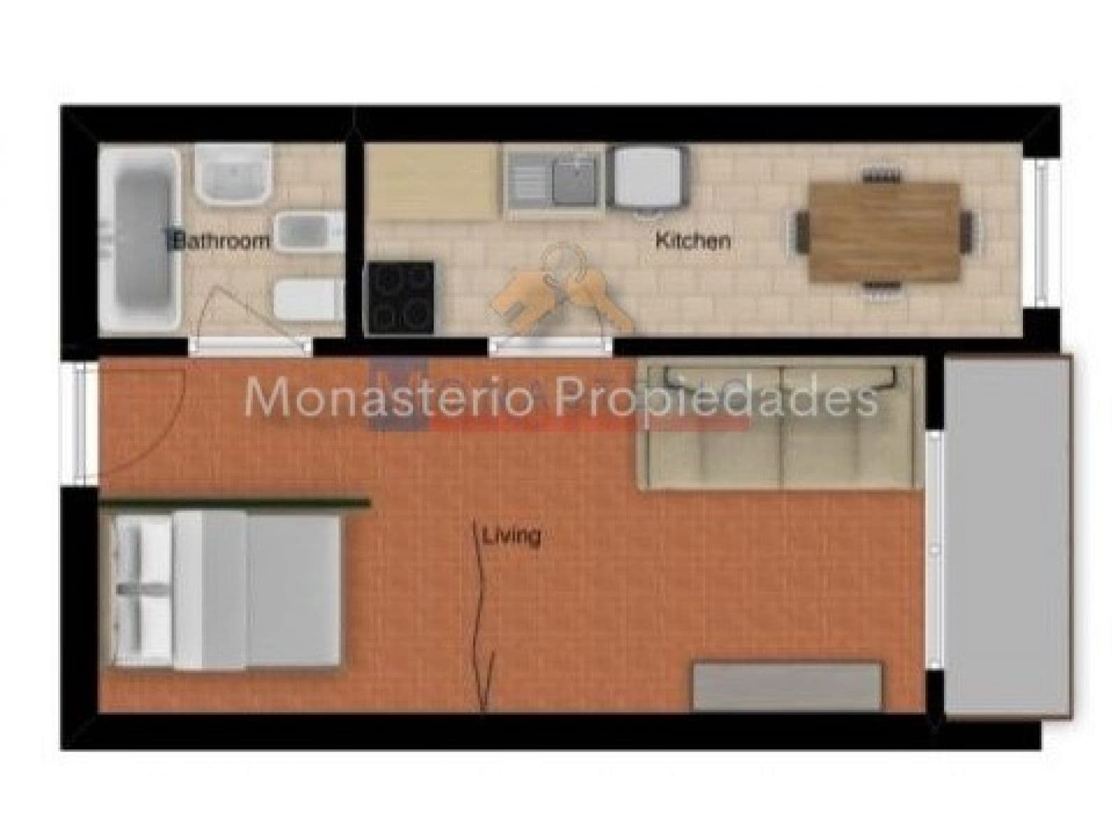 Monoambiente con balcón al contrafrente APTO CRÉDITO. — foto 13