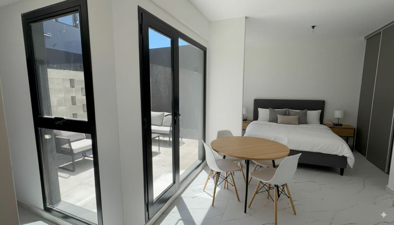 Departamento a estrenar en venta. Monoambiente con patio. Parrillas y Solarium. — foto 1