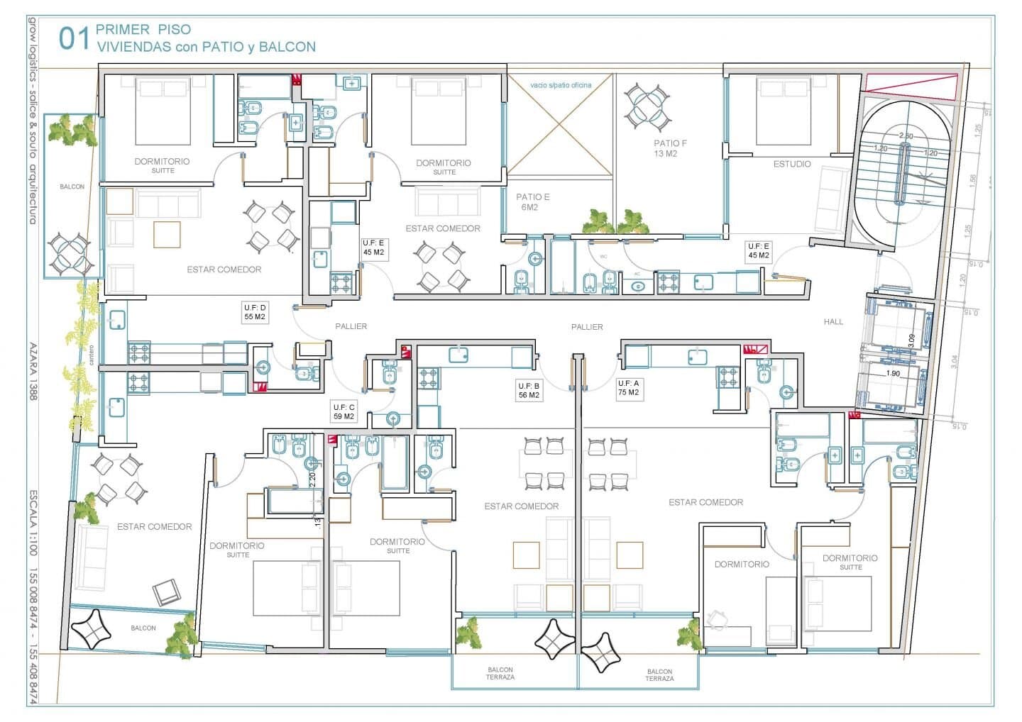 Departamento a estrenar en venta. Monoambiente con patio. Parrillas y Solarium. — foto 13