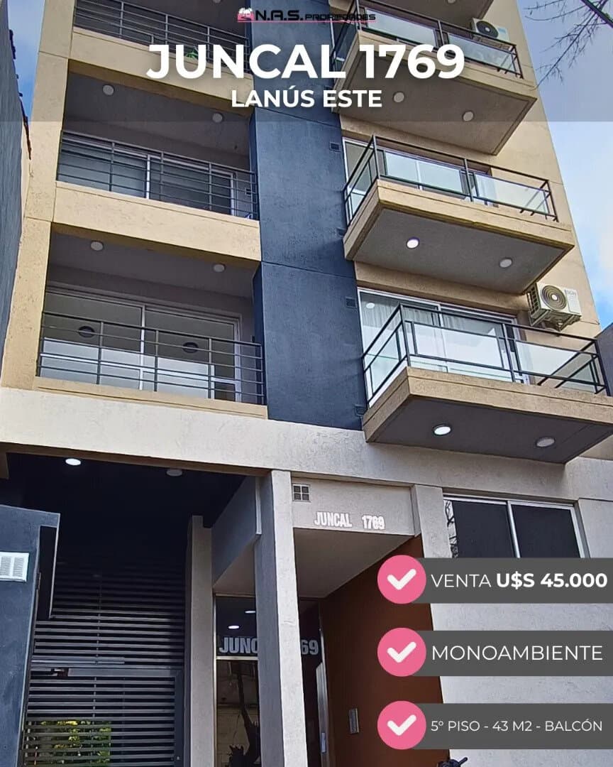 Monoambiente Con Balcon Aterrazado A Estrenar Lanus Este — foto 1