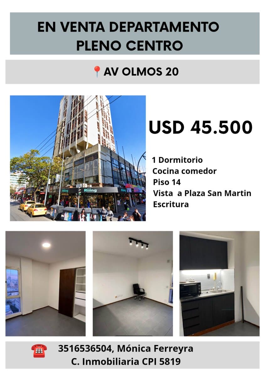 DEPARTAMENTO EN VENTA,EN PLENO CENTRO DE CÓRDOBA — foto 1