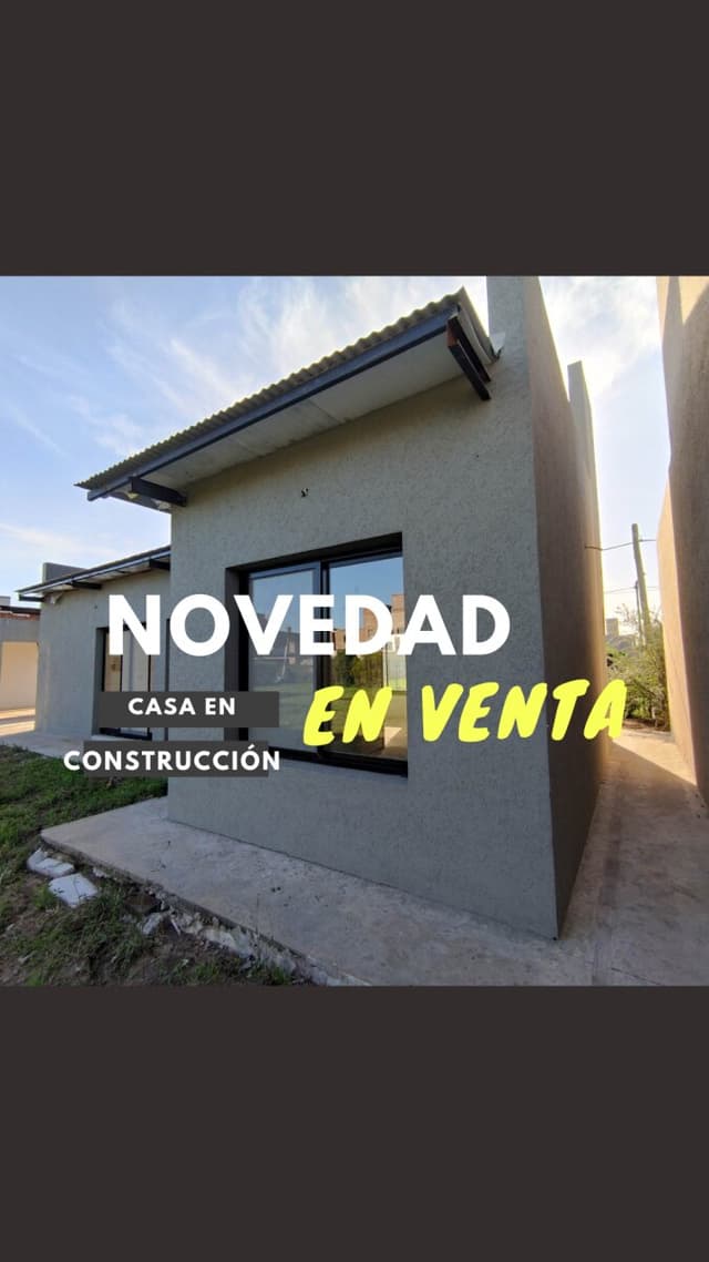 Casa de 1 Dorm en Construcción. Acequias del Aire. Roldan