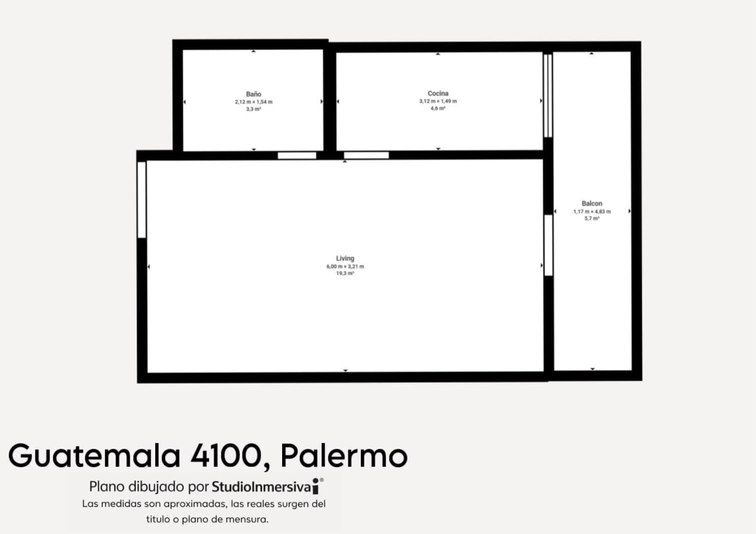 ALQUILER DEPARTAMENTO MONOAMBIENTE PALERMO — foto 2