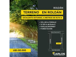 Terrenos con excelente entorno en Roldán